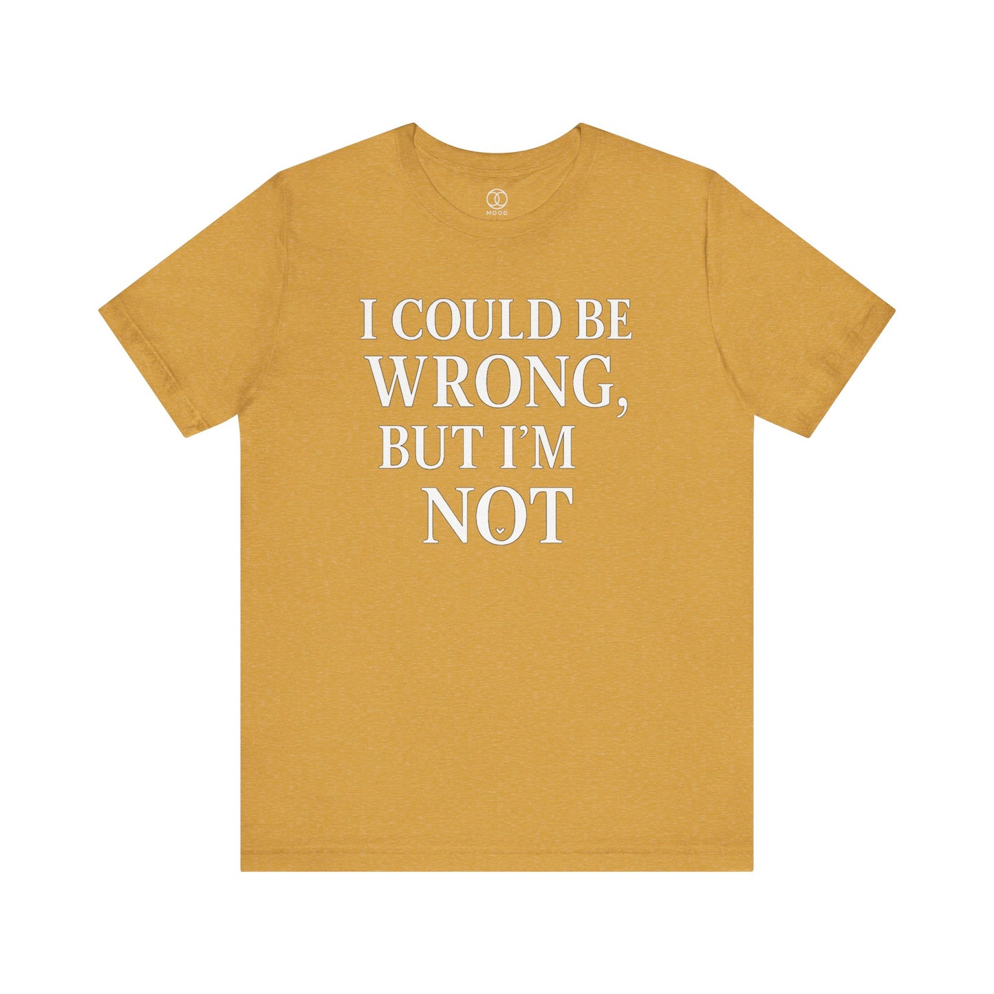 'I Could Be Wrong But I’m Not'